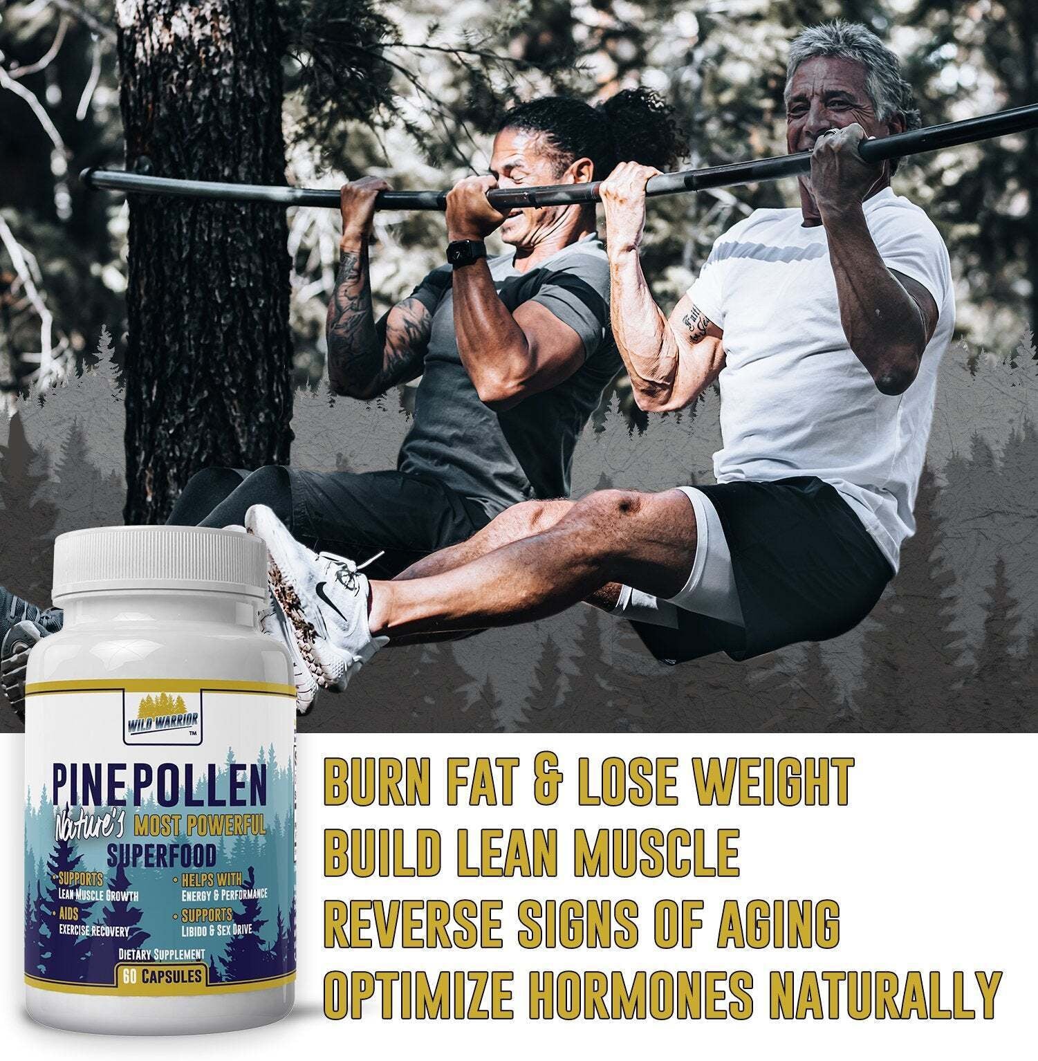 Pine Pollen Capsules | Wild Warrior Nutrition