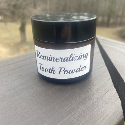 Fluoride Free Remineralizing Whitening Tooth Powder, Toothpaste Cinnamon