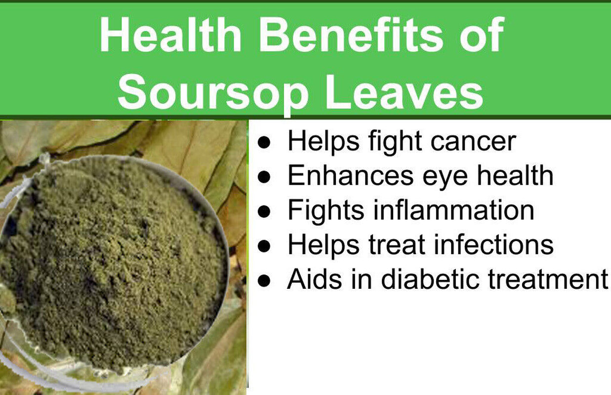 Sri Lankan Dried Sour Sop Leaves 100% Organic Soursop/Guanab