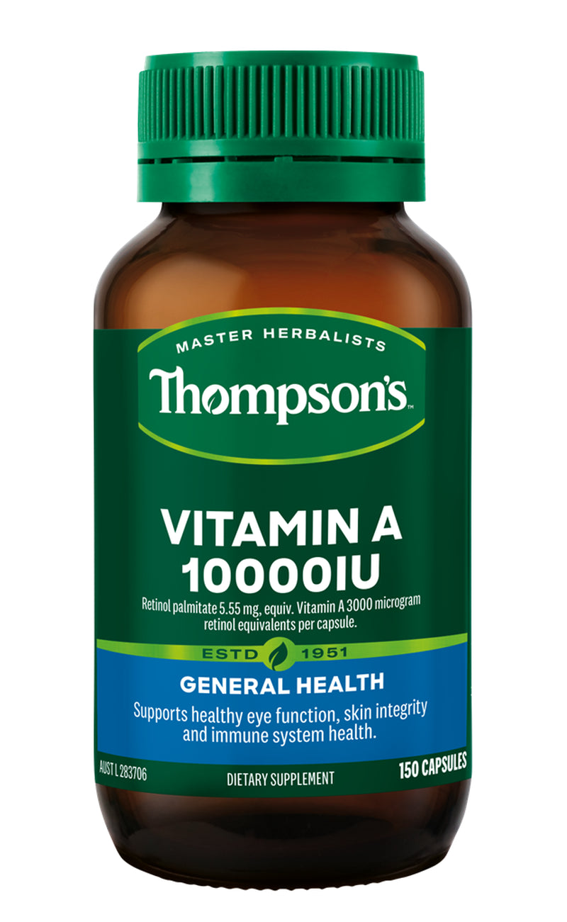 NEW Thompson'S Vitamin a 10000Iu 150 Capsules Thompsons General Health