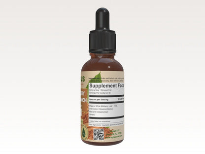 White Mulberry Leaf and Ceylon Cinnamon Tincture - (Blood Sugar) Alcohol Free