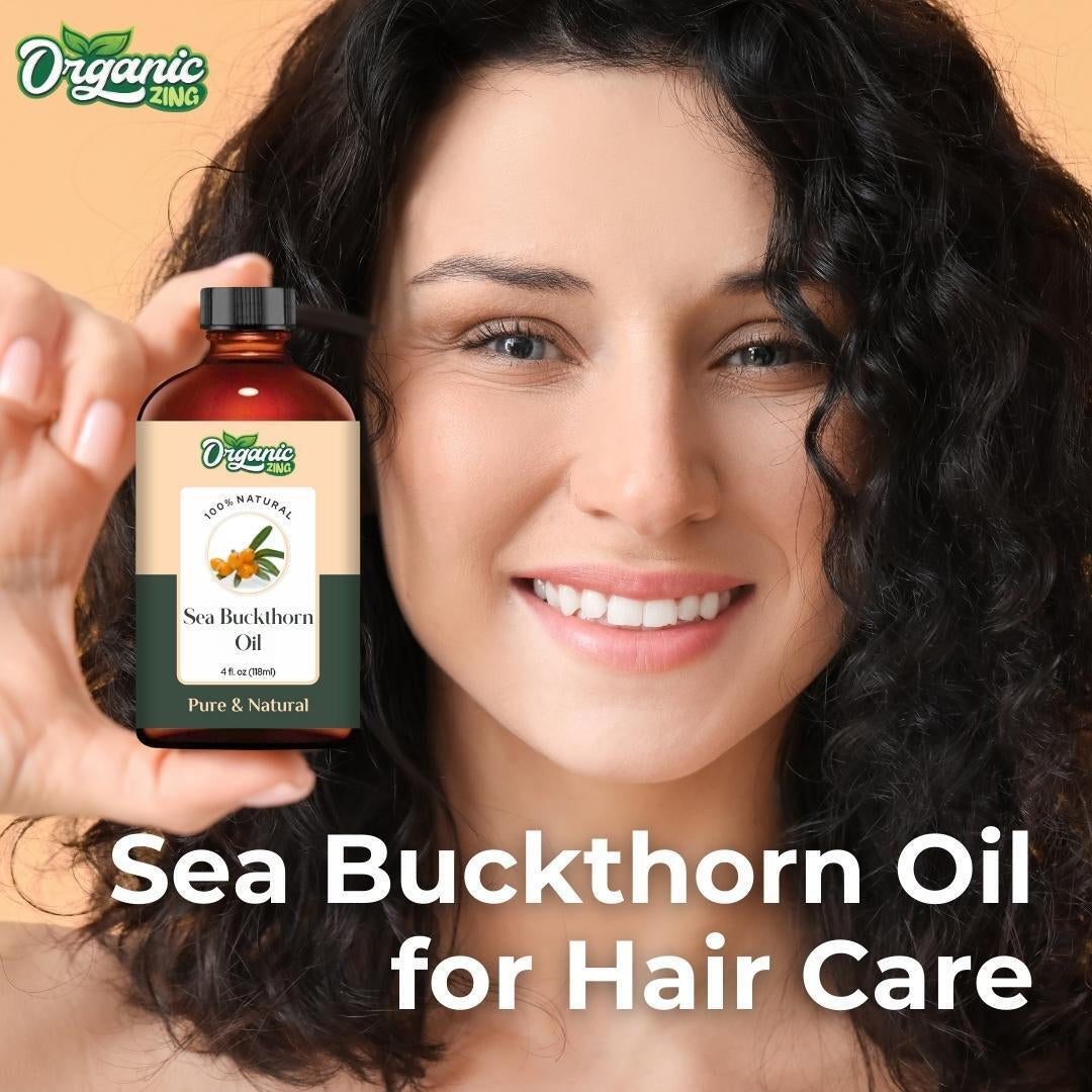 Organic Sea Buckthorn 100% Pure & Natural Carrier Oil - {118Ml/3.99 Fl Oz}