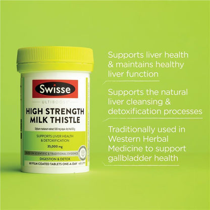 Swisse Milk Thistle 35000Mg 60 Tablets