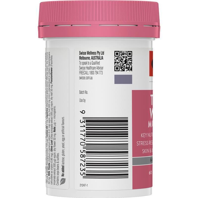 Swisse Teenage Ultivite Women'S Multivitamin 60 Tablets