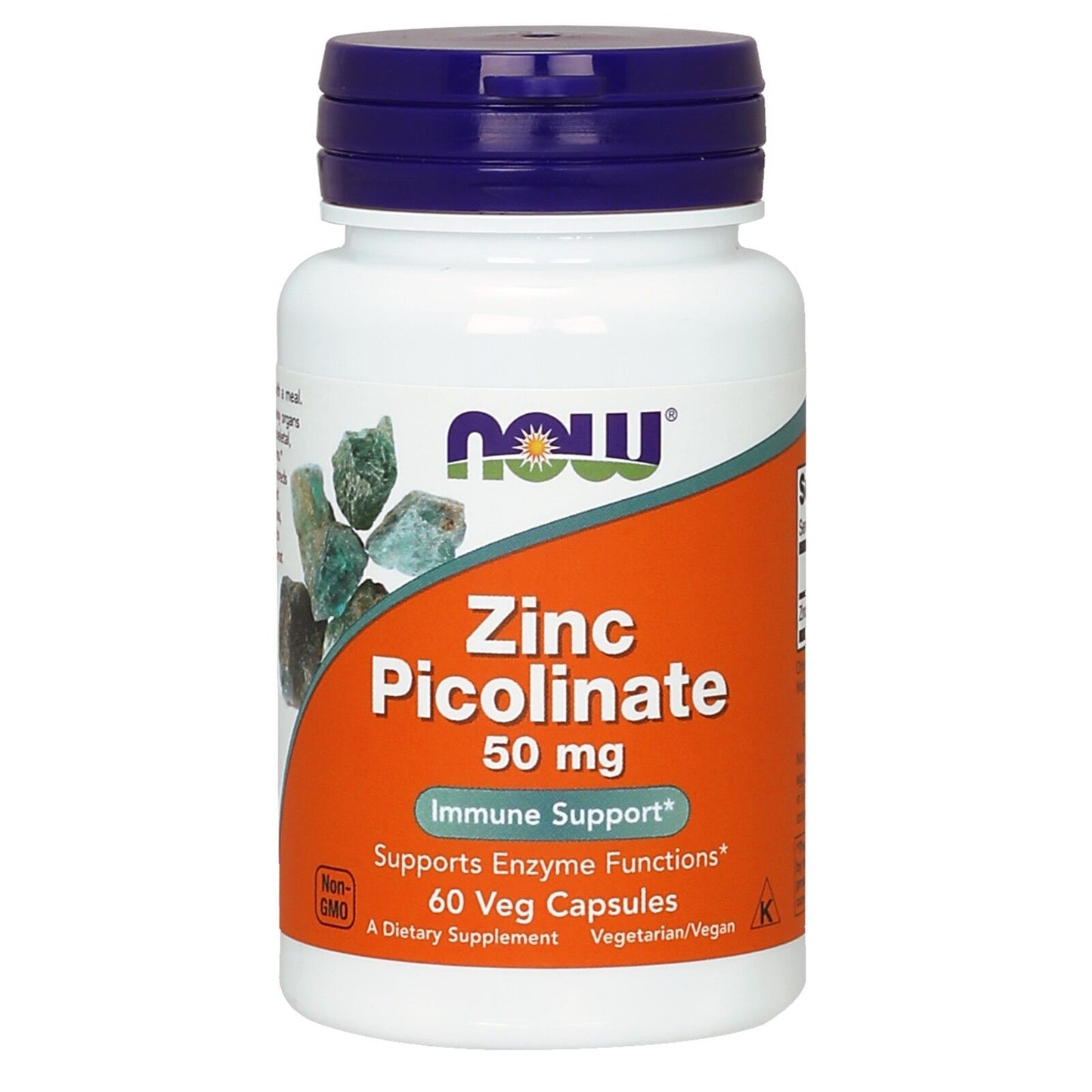 NOW Foods Zinc Picolinate, 50 Mg, 60 Veg Capsules