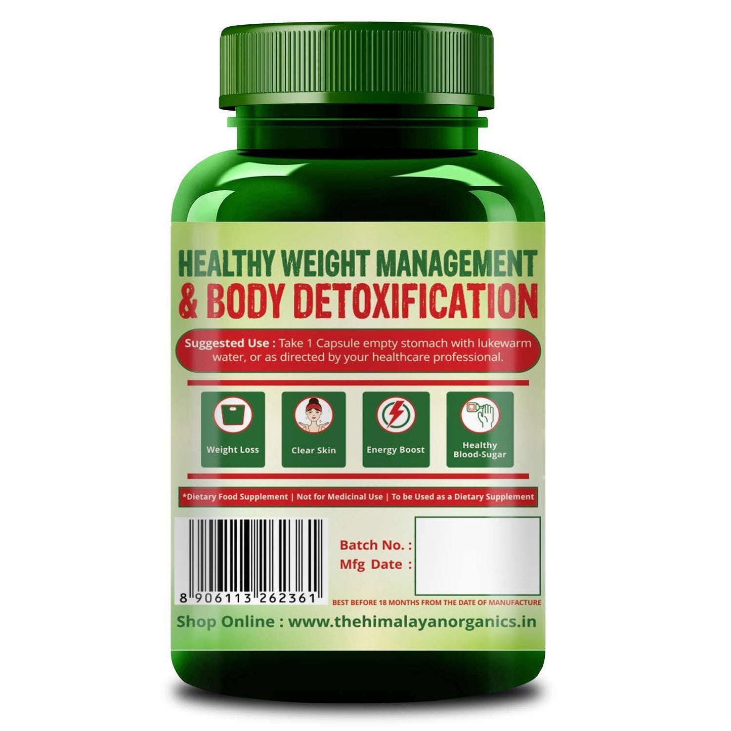 90 Veg Capsules Apple Cider Vinegar 500Mg Digestive Health Supplement