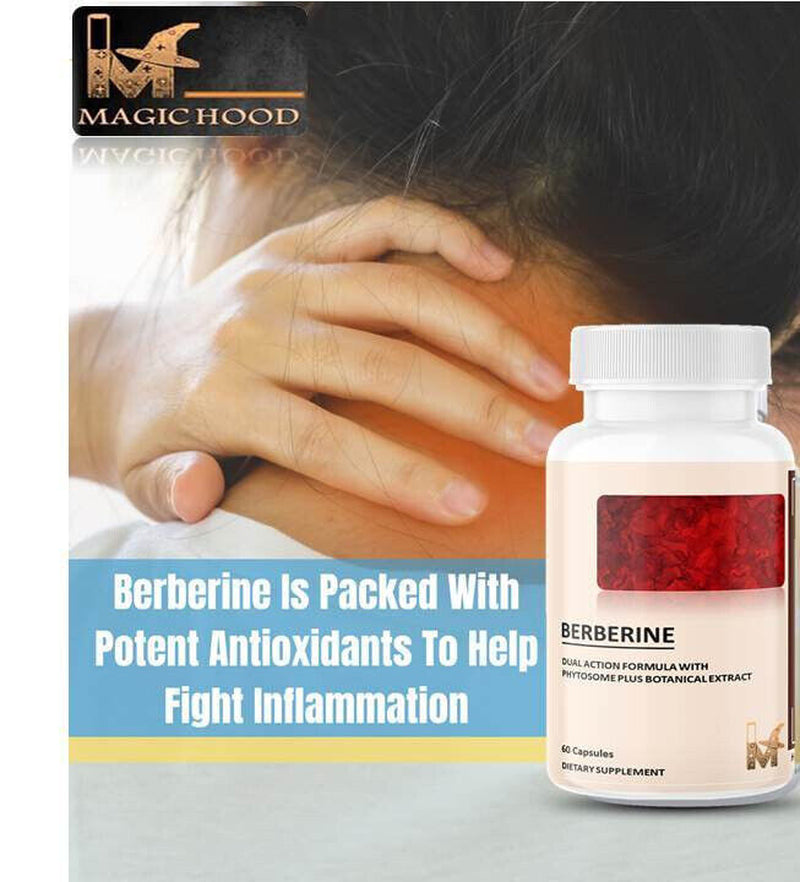 Premium Berberine HCL Extract 500Mg, Healthy Cholesterol, Anti-Inflammat