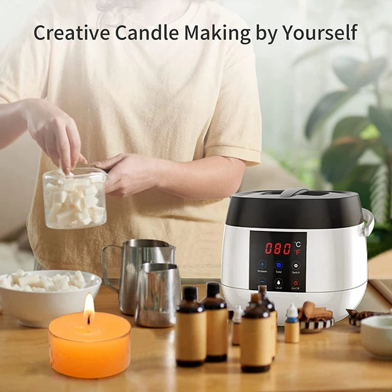 Candle Making Wax Melting Pot,Wax Melter for Candle Making,Led Temperature Display