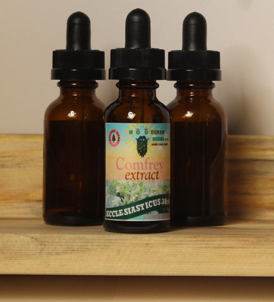 2 - Pack Comfrey Herbal Extract *Topical Only*, Organic, 114 Proof Made in Idaho