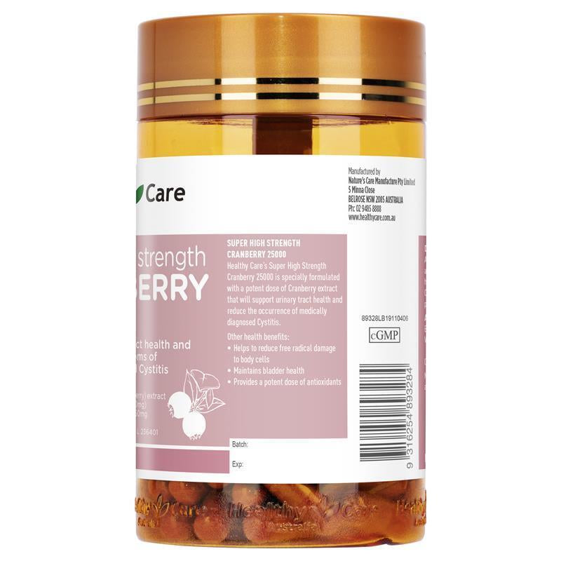 Healthy Care Super Cranberry 25000 90 Capsules