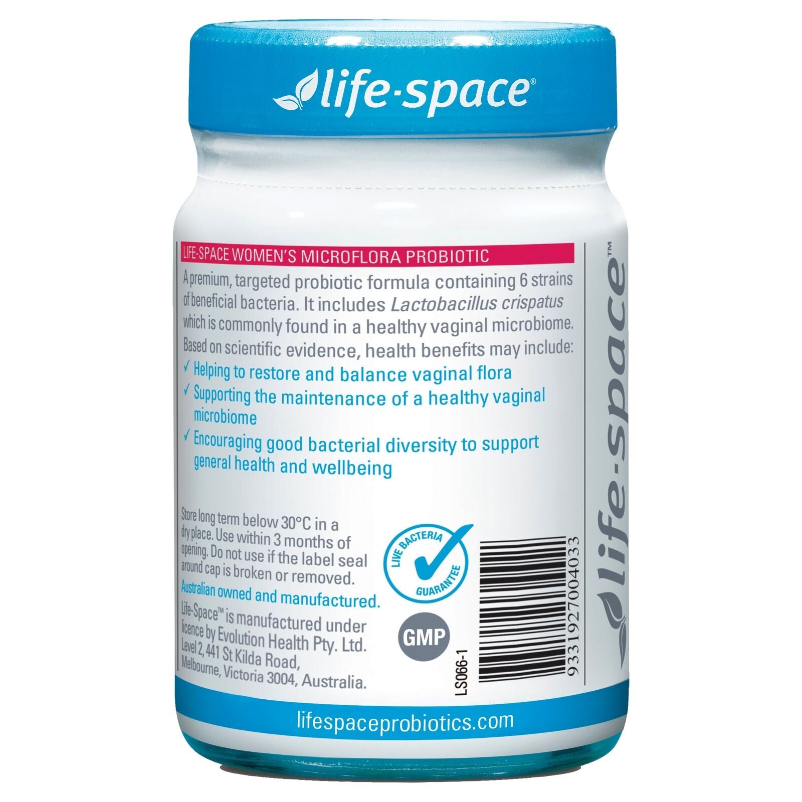 Life-Space Women'S Microflora Probiotic Capsules 60 Pack