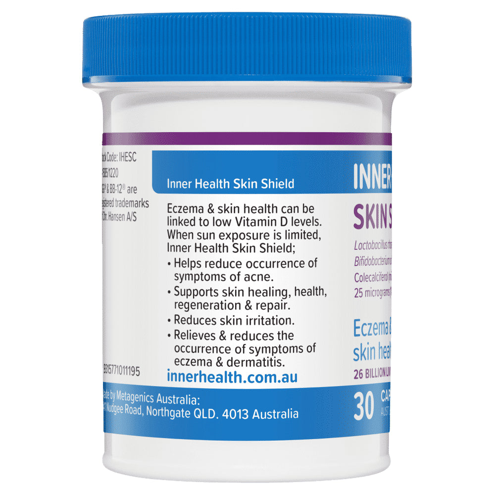 Inner Health Skin Shield 30 Capsules Previously Called Eczema Shield Probiotics