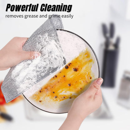 10 Pcs Upgrade Steel Wire Dishcloth Double-Layer Multipurpose Wire Miracle Clean