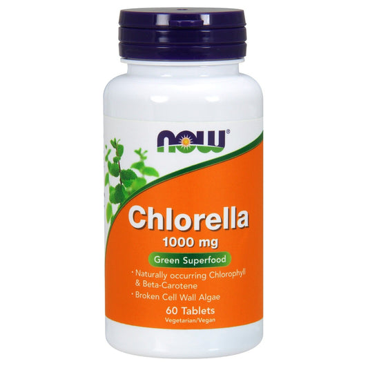 NOW Foods Chlorella, 1000 Mg, 60 Tablets