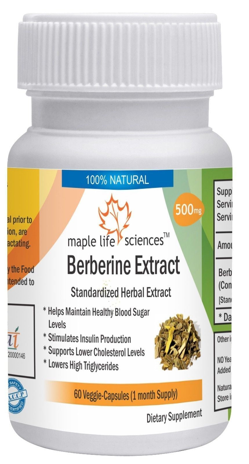 Berberis Aristata Extract Capsules 70% Berberine Weight Loss Blood Sugar