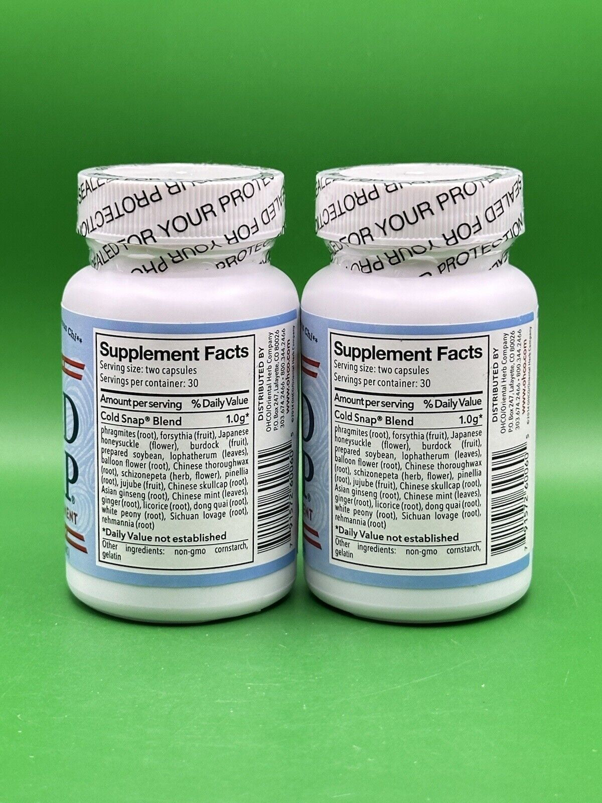 2X Cold Snap Dietary Supplement 60 Capsules Exp 01/12/26