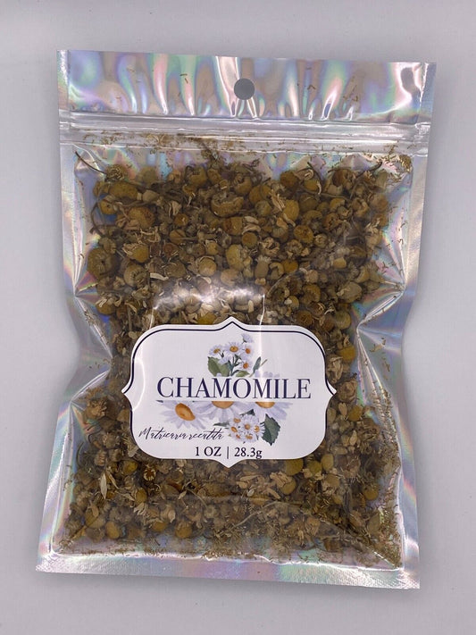 Chamomile Flower Cut & Sifted Organic Herb Natural Plant-Base 28.3G / 1 Oz Calm