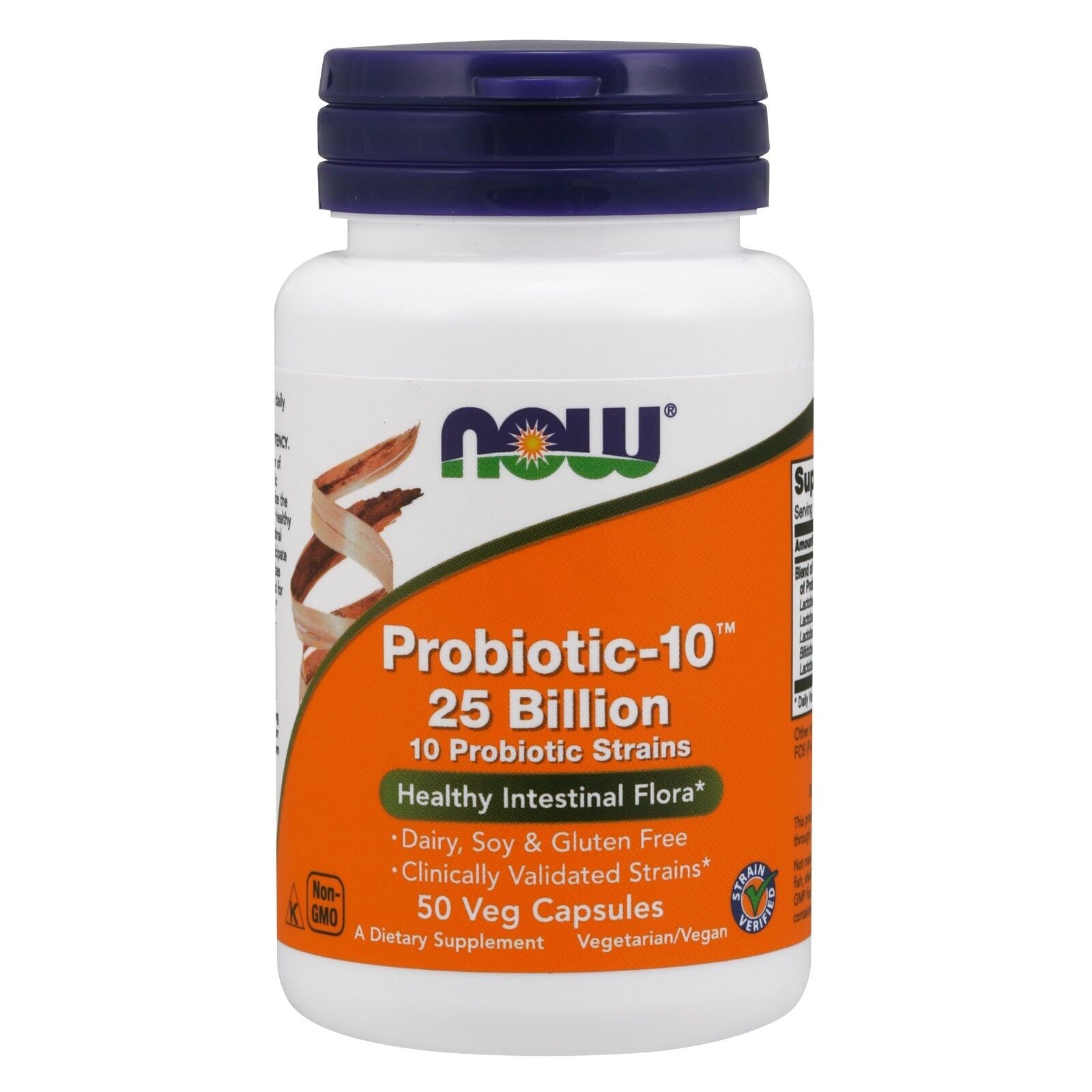 NOW Foods Probiotic-10 25 Billion, 50 Veg Capsules