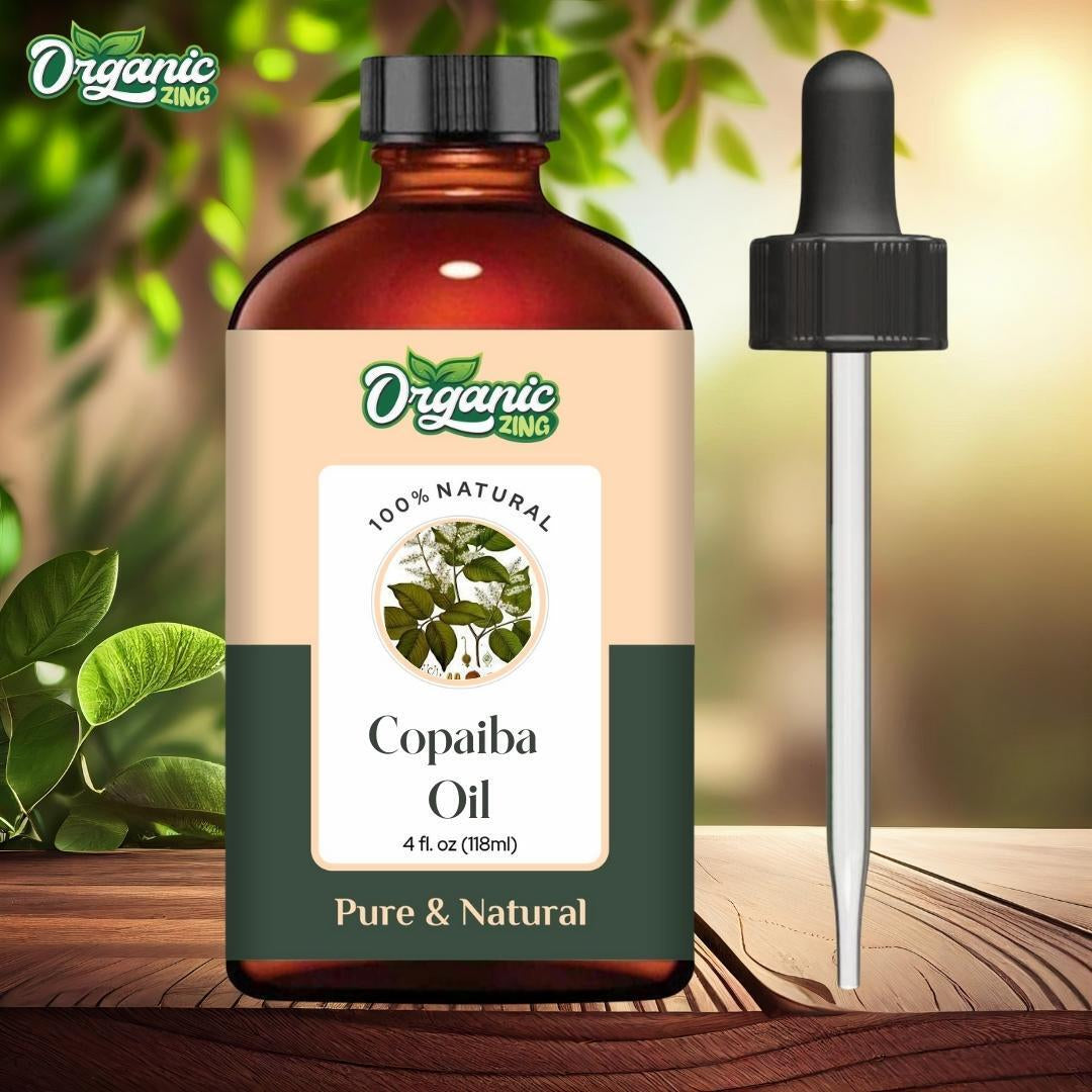 Organic Copaiba 100% Pure & Natural Essential Oil - {118Ml/3.99 Fl Oz}