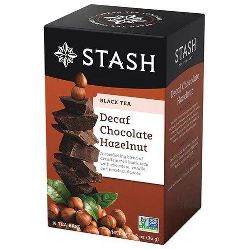 Stash Tea Chocolate Hazelnut Tea Decaffeinated 18 Bag