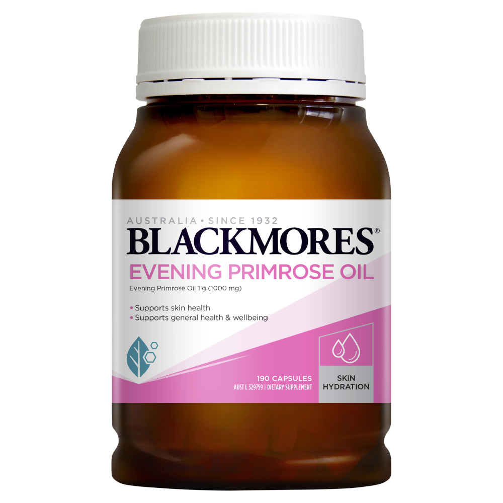 Blackmores Evening Primrose Oil 190 Capsules EPO 1G Omega-6 GLA Halal Certified