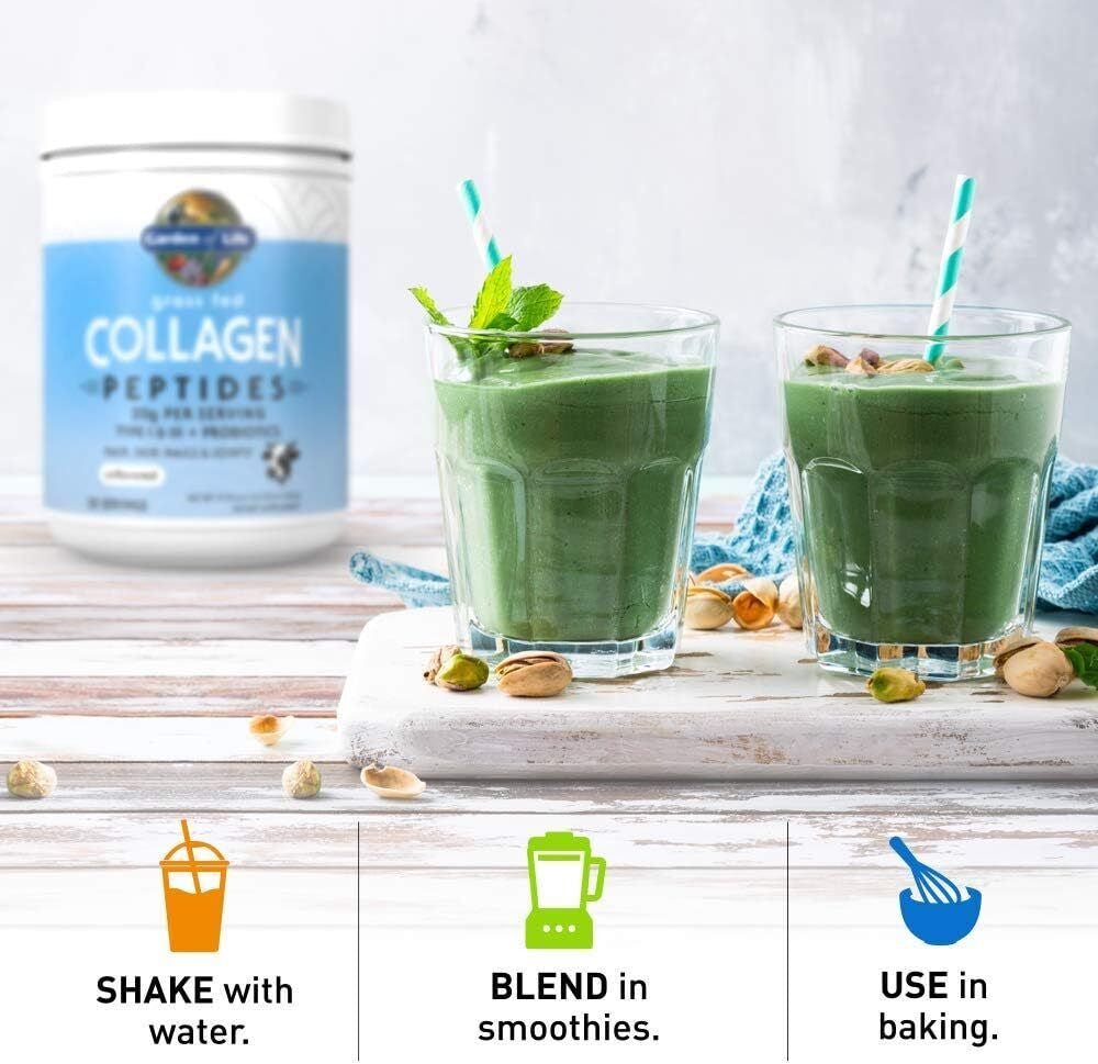 Garden of Life Grass Fed Collagen Peptides Powder – Unflavored Collagen Powder F