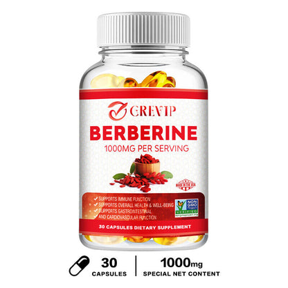 Berberine 1000Mg - Heart & Cardiovascular Health,Lower Blood Sugar & Cholesterol