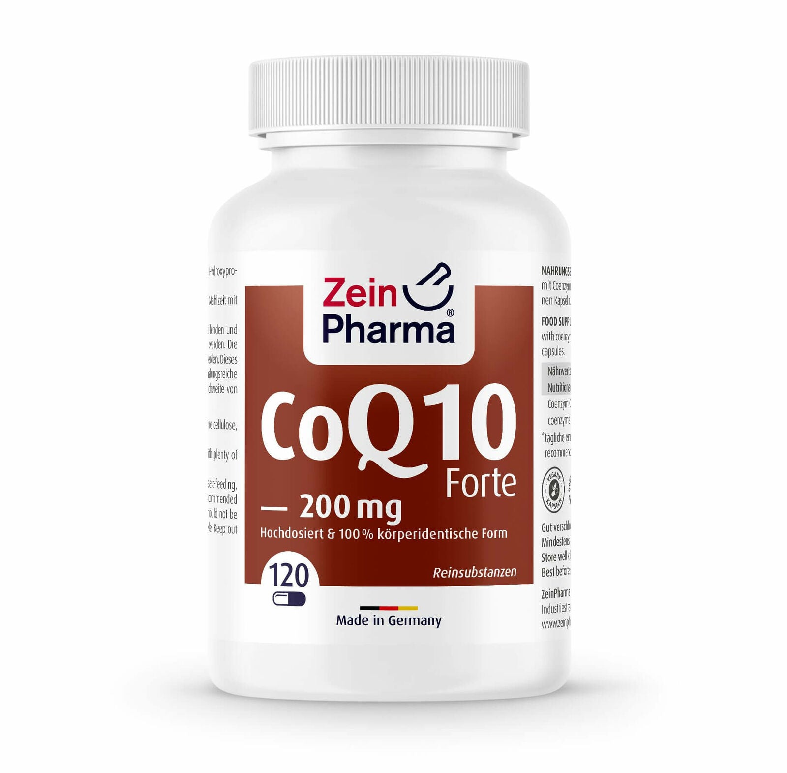 ZEIN PHARMA Coenzyme Q10 Forte 200Mg (Coq10) 120 Capsules