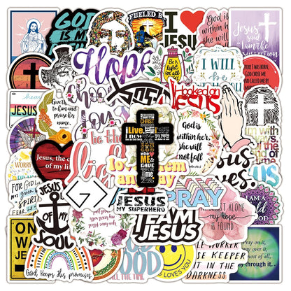 Bible Jesus Stickers, For Kids, Cards, Gifts, Car, Laptop, Faith Sticker Decals