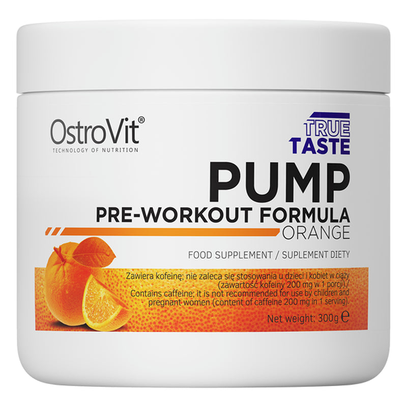 Ostrovit PUMP Pre-Workout Formula 300 G Orange, Nitric Oxide