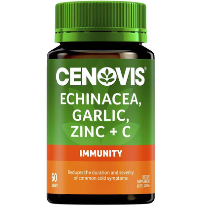 CENOVIS Echinacea, Garlic, Zinc & C Tablets 60 Capsules