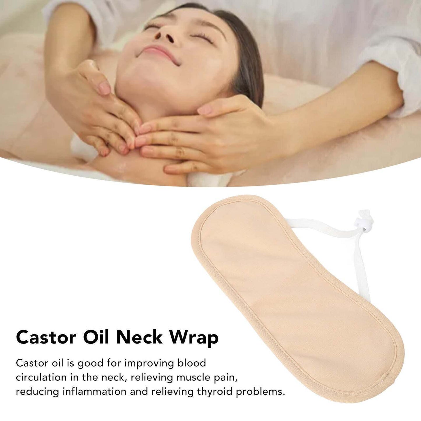 Organic Castor Oil 3 Piece Pack with Body & Neck Wraps