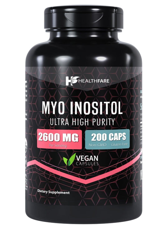 Myo Inositol 2600Mg 200 CAPS Ultra Strength PCOS Fertility Boost USA