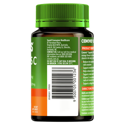 Cenovis Sugarless C 500Mg Chewable Vitamin C 100 Tablets