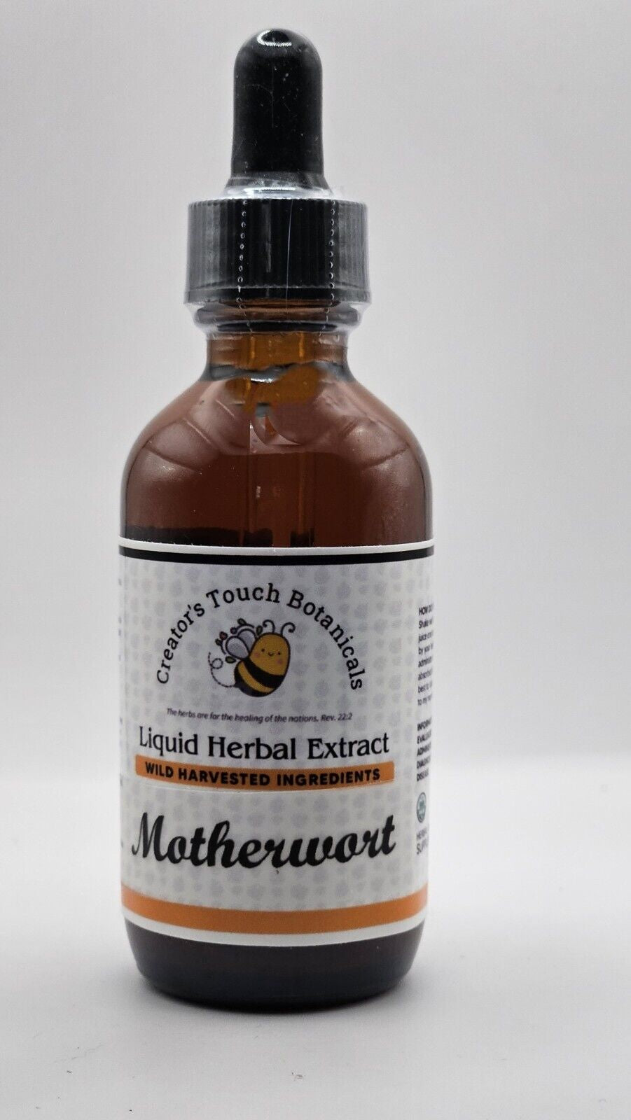 Motherwort Herbal Tincture Organic, 1 Fl. Oz. Menopause, Heart Health, Menstrual