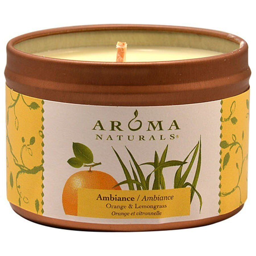 Aroma Naturals Travel Tins Candle Ambiance Lemon 1 Container