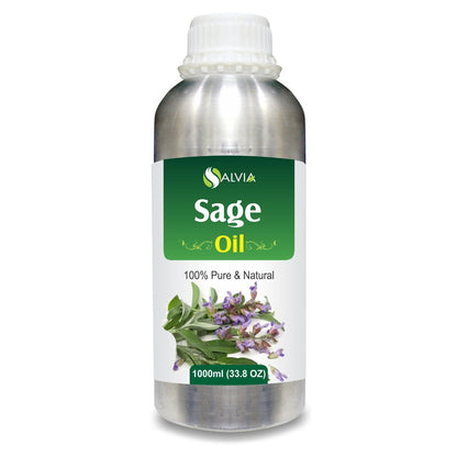 Sage (Salvia Officinalis) 100% Pure & Natural Essential Oil - [10Ml - 25 L]