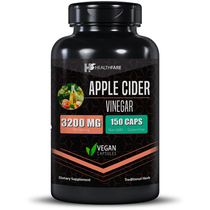 Apple Cider Vinegar 3,200Mg Maximum Immune Strength ACV Supplement