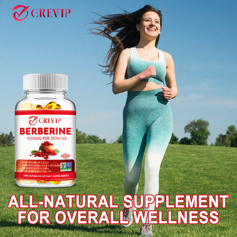 Berberine 1000Mg - Heart & Cardiovascular Health,Lower Blood Sugar & Cholesterol