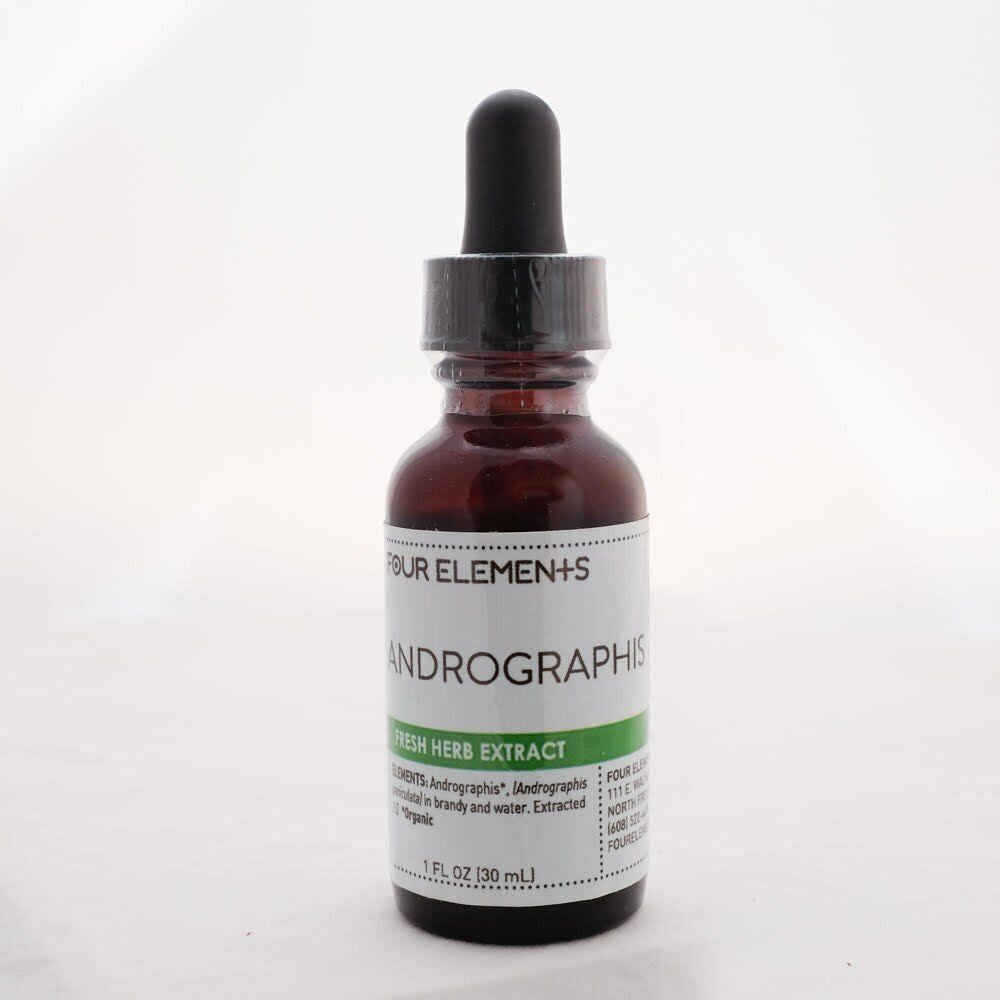 Four Elements Organic Herbals Andrographis Tincture 1 Oz Liquid