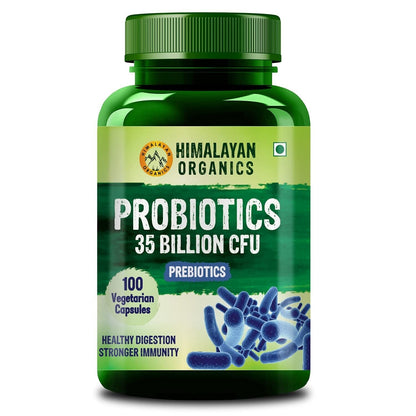 Organic Probiotics 35 Billion CFU Capsules & Digestive Enzyme Tablets Pack of 2