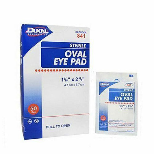 Eye Pad Small Adhesive Strip Count of 50 by Dukal