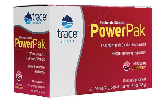 Trace Minerals Electrolyte Stamina Power Pak Raspberry 30 Packet