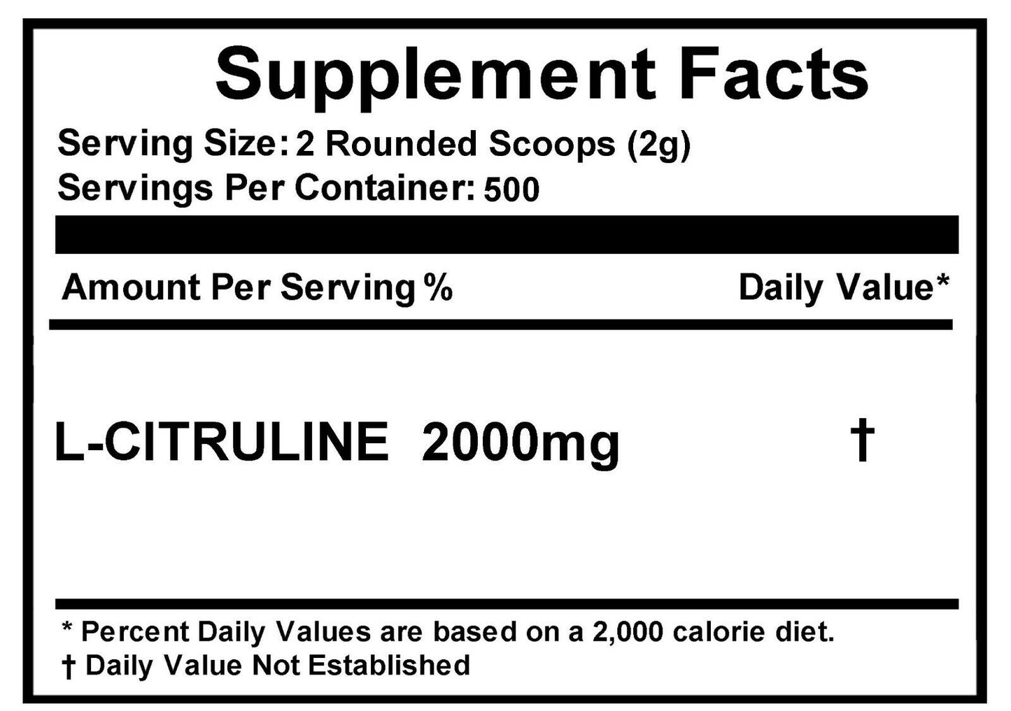 Pure L-CITRULLINE Powder -Increase Performance -NON GMO