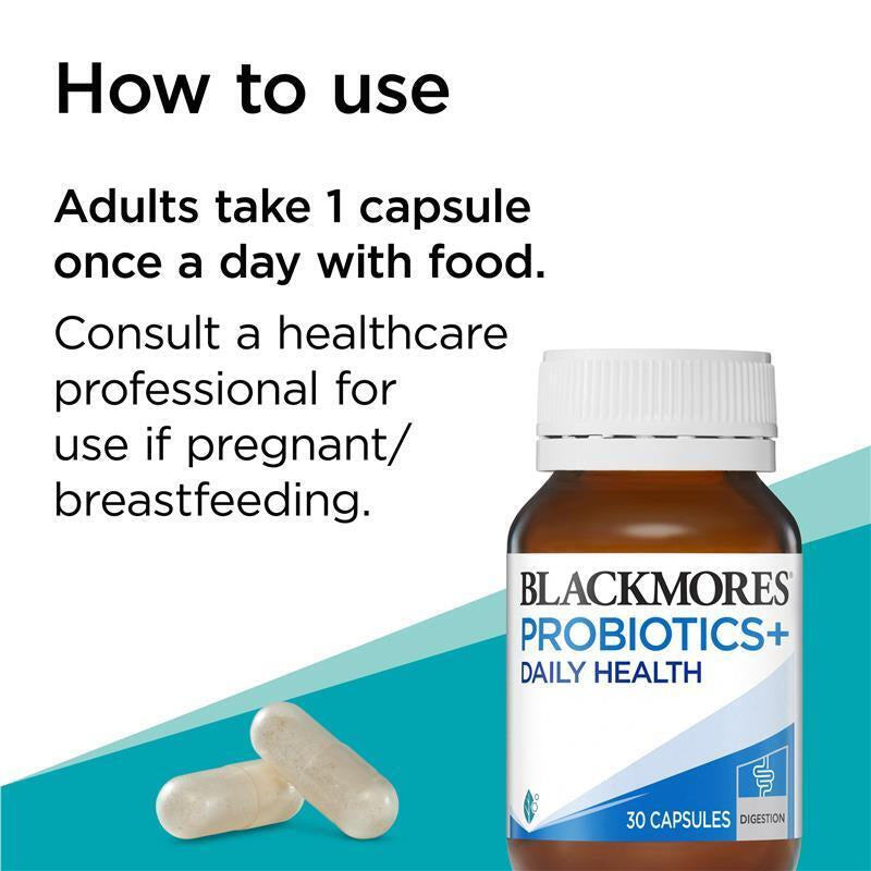 Blackmores Probiotics+ Daily Health 30 Capsules