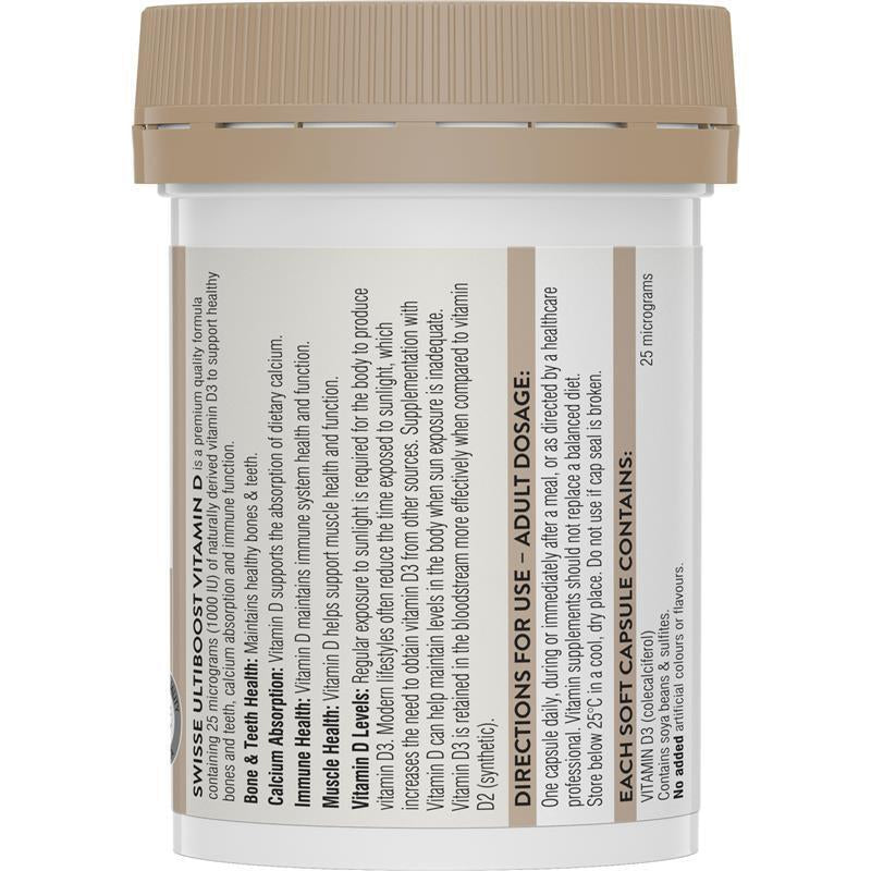 Swisse Vitamin D 60 Capsules