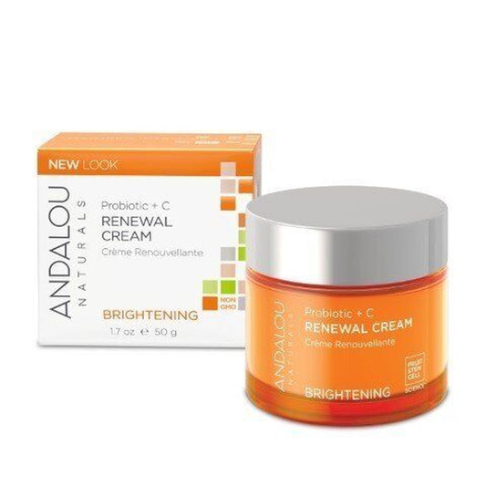 Andalou Naturals Probiotic + C Renewal Cream 1.7 Oz Cream