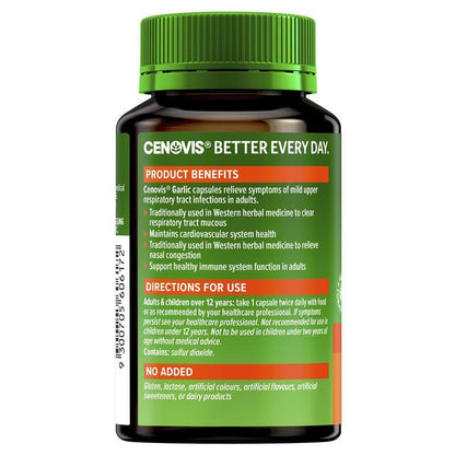 Cenovis Garlic - Immune Support - 100 Capsules