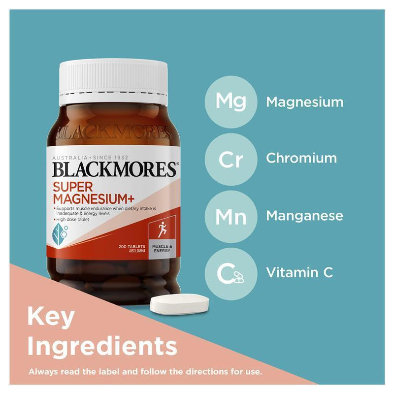 Blackmores Super Magnesium plus 200 Tablets