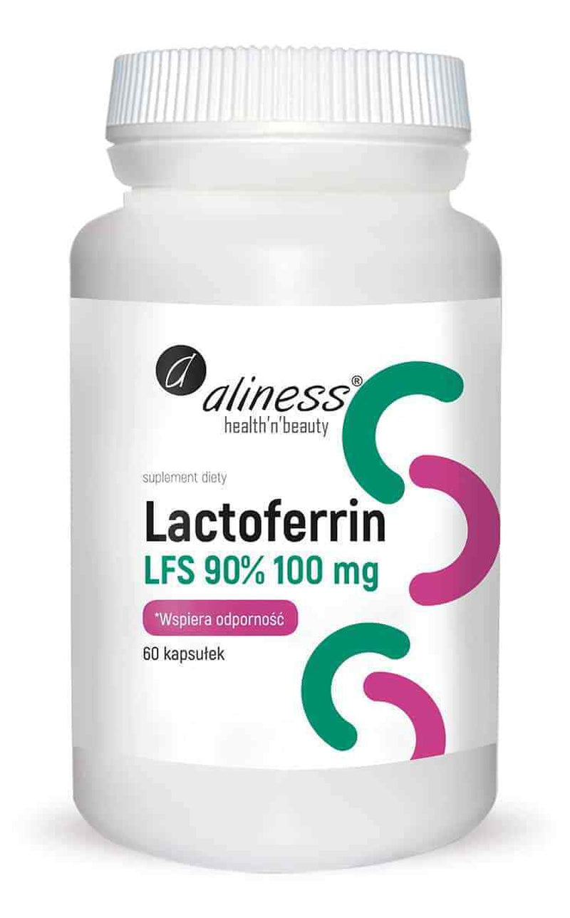 ALINESS Lactoferrin LFS 90% 100Mg 60 Capsules